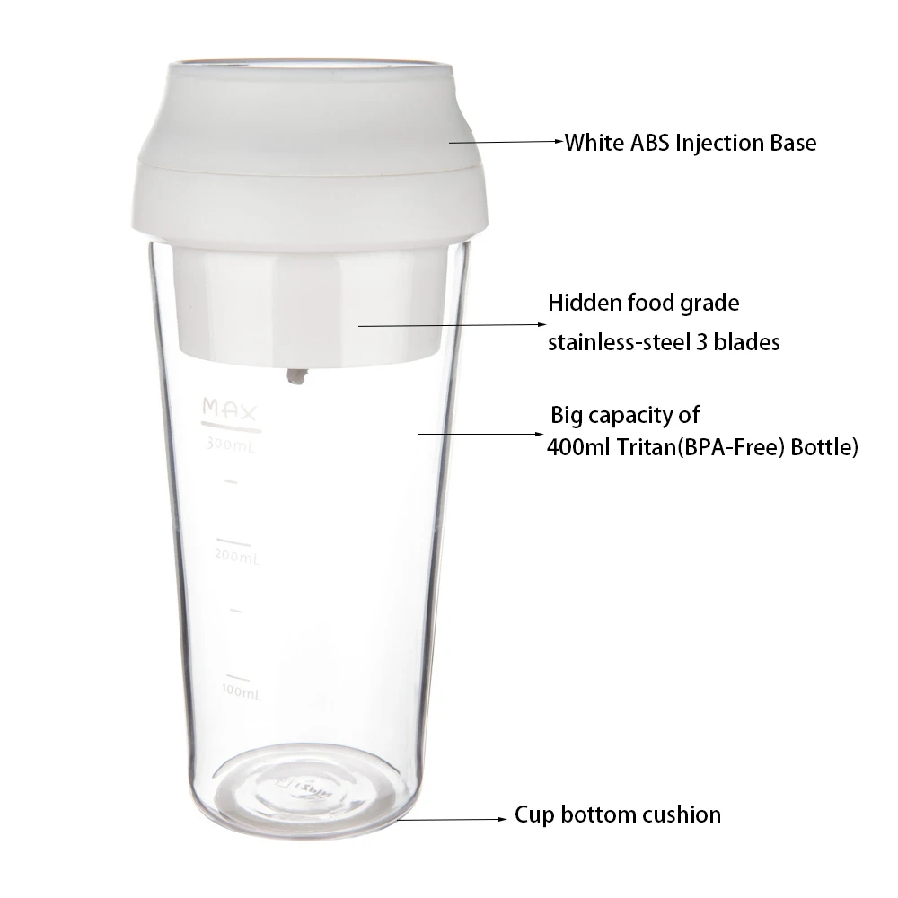 &Elektrischer Kabelloser USB-A – Portable Blender Usb Rechargeable Bewertung und Preis